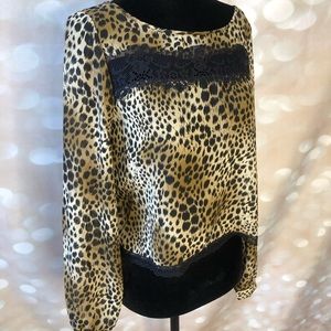Leopard print top with sexy back details